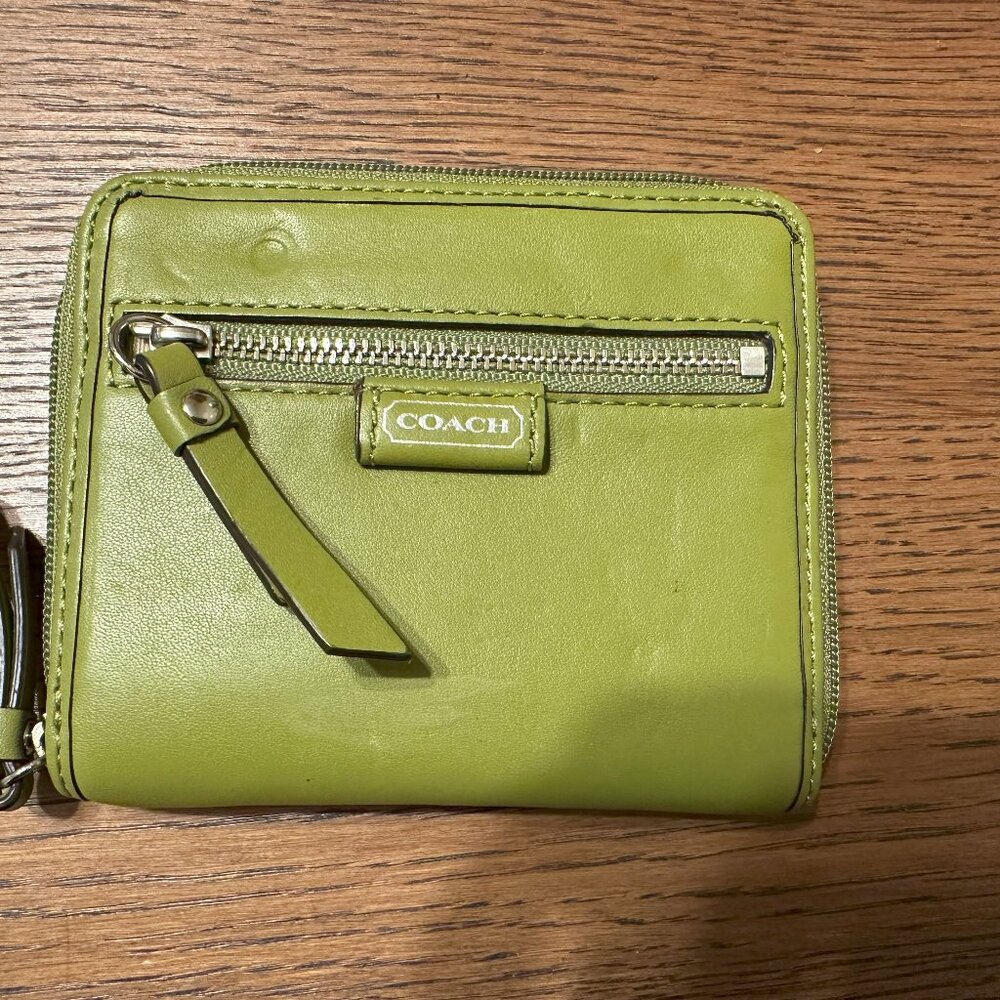 COPY - Coach mini Wallet - Ligh Green
